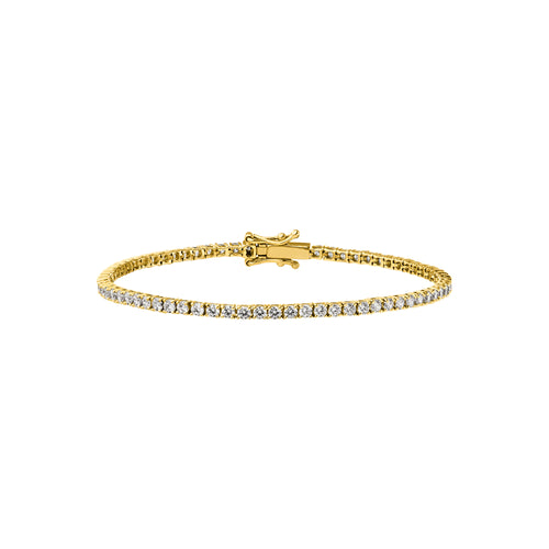 Diamond Tennis Bracelet Round Cut Size L