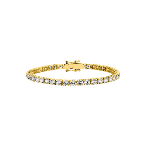 Diamond Tennis Bracelet Round Cut Size XL