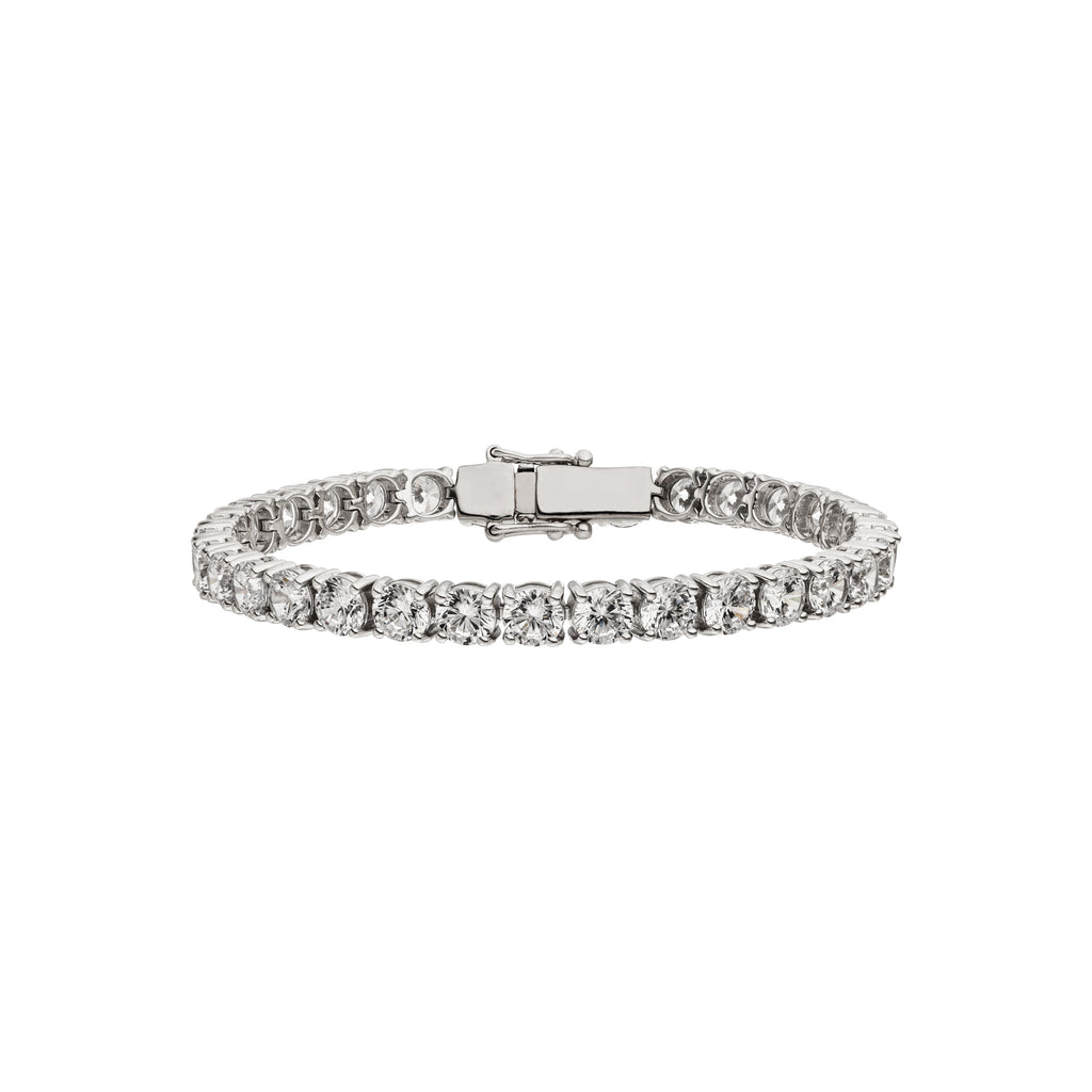 Diamond Tennis Bracelet Round Cut Size XXL