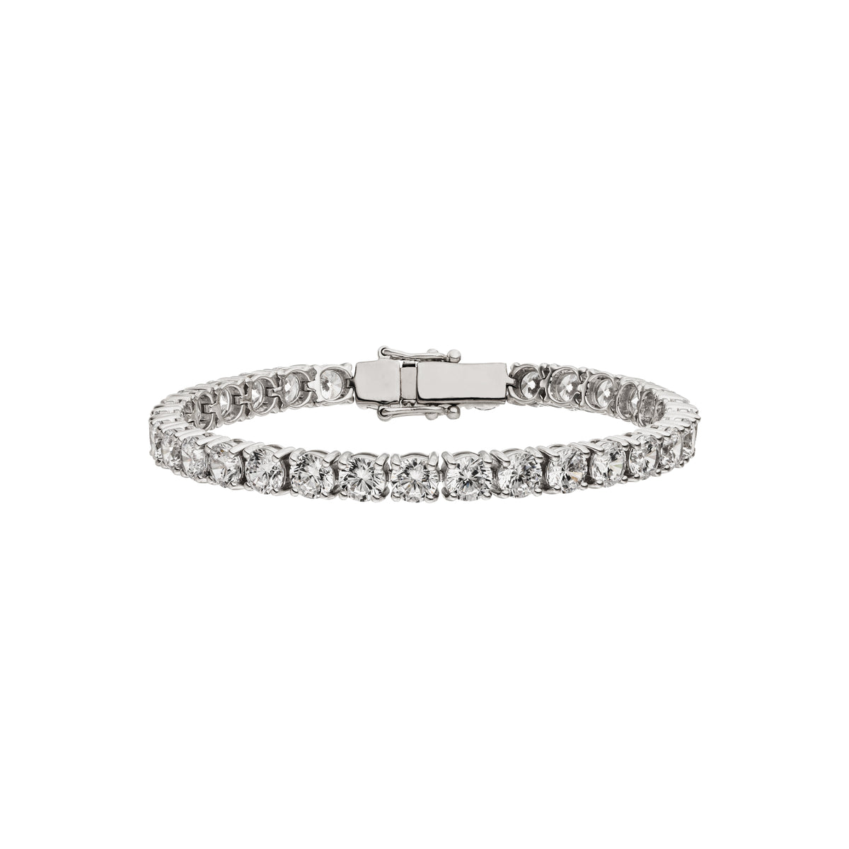 Diamond Tennis Bracelet Round Cut Size XXL