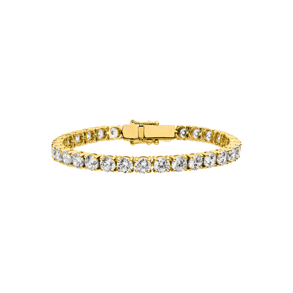 Diamond Tennis Bracelet Round Cut Size XXL