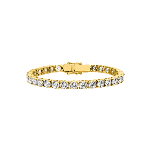 Diamond Tennis Bracelet Round Cut Size XXL